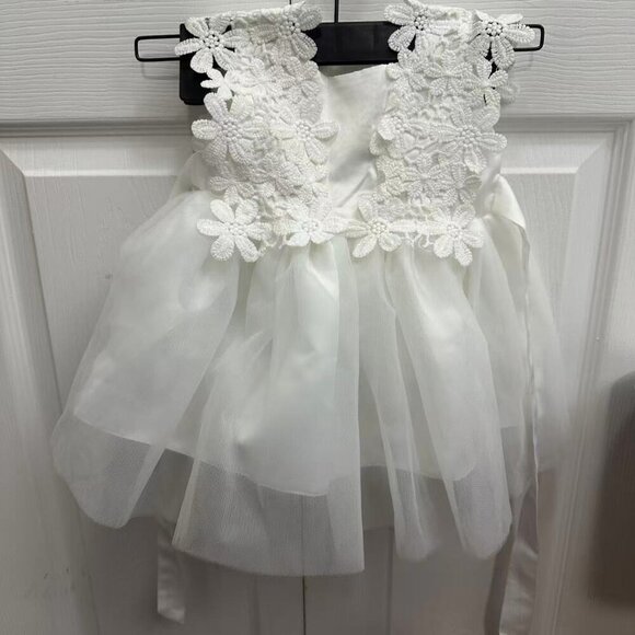 Baby Girls Dress Christening Baptism Party Formal Dresses（3M~6M) - Picture 9 of 9